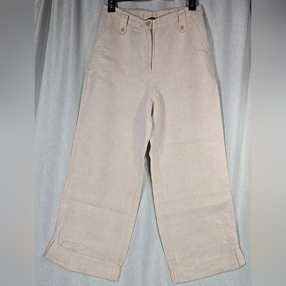 Liz Claiborne Cream Chinos Classic Design
